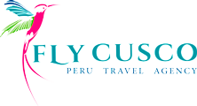 Logo fly cusco peru travel agency